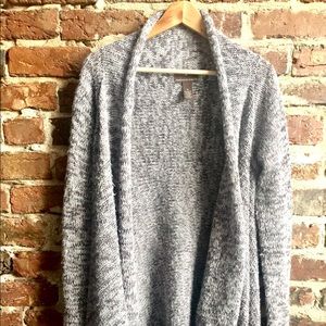 Long Knit Shawl Jacket